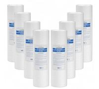 CARTUCCE FILTRO FILTRAZIONE ACQUA KIT FILTRI 10" SEDIMENTI PP 254mm UNIVERSALI SPUGNA COMPATIBILI DEPURATORI OSMOSI INVERSA ADDOLCITORE PURIFICATORE CASA (8, 8 Pezzi (PP))