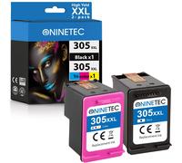 CARTUCCE INCHIOSTRO MULTIPACK 305 XL NERO E COLORE RICAMBIO PER HP 305