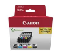 CARTUCCE INCHIOSTRO ORIGINALI PGI 570 CLI 571 MULTIPACK NERO PER STAMPANTI CANON