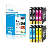 Cartucce Inklife compatibile con Epson 16XL Multipack 4 colori Penna - 126,4 ml T16364020 - conf. 8 pezzi