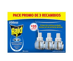 Cartucce insetticide Raid per fumigatore elettrico x3 pezzi
