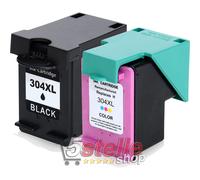 CARTUCCE NERO+COLORE 304XL PER HP DESKJET 3730 3733 3735 3750 3760 3762 3764