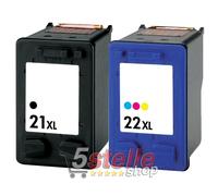 CARTUCCE NERO+COLORE XL PER HP DESKJET 3910 3920 3930 3940 D1360 D1460 D1560