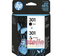 CARTUCCE ORIGINALI NERO/COLORE HP 301/301XL A SCELTA
