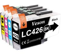 Cartucce per Brother LC426 LC426XL MFC-J4335DW MFC-J4340DW MFC-J4540DW 4pz
