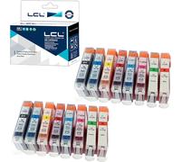 Cartucce per Canon Pro9000/Pro9000 MarkⅡ CLI-8 BK C M Y R G PC PM 16 Pack LCL