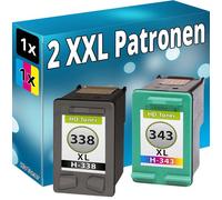 Cartucce Per HP 338 343 Photosmart C3180 Deskjet 460 5740 Officejet 6210