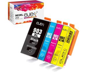 Cartucce per HP 903XL Officejet 6950 6960 Officejet Pro 6960 6970 4 Pezzi Ejet