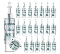 Cartucce per microneedling a 24 pin, 20 cartucce di ricambio Dermapen M8 per penna Microneedling Ultima M8 M7S, cartucce di ricambio usa e getta per micro aghi (24 pin, 20 pezzi)