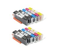 Cartucce PGI-580 CLI-581 6 pezzi, compatibile con Canon | Set di inchiostro for TR7550 TR8550 TS6150 TS6151 TS8150 e TS8151 in BK PB C M Y(10Color 2Set)