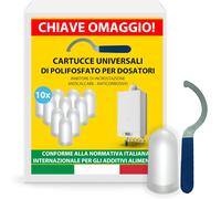 Cartucce Polifosfati per Caldaia Ricarica Universale Da 10 Pastiglie Di Polvere