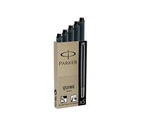 Cartucce Quink per stilografica. Parker Pen - nero - permanente (conf singola)