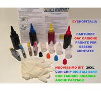 CARTUCCE RICARICABILI 2991-2994 PIENE +400ML PER EPSON EXPRESSION HOME AUTORESET