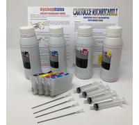 CARTUCCE RICARICABILI + INCHIOSTRO 250ML A 1000 ML PER EPSON 16XL WF2010