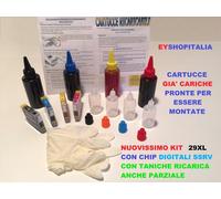CARTUCCE RICARICABILI 29XL 400ML PIENE PER EPSON STAMPANTE EXPRESSION HOME XP435