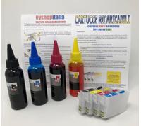 CARTUCCE RICARICABILI PER EPSON 27 STAMPANTE WORKFORCE WF-7610DWF + INCHIOSTRO