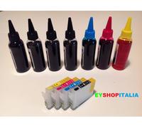 CARTUCCE RICARICABILI PER EPSON WORKFORCE WF2010 ORIGINALI INK AUTO RESET A.R.C.