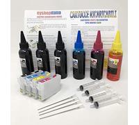 CARTUCCE RICARICABILI PER EPSON WORKFORCE WF2010W WF2510WF WF2520NF WF2530WF