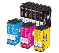 Cartucce T0715 Multipack Compatibile con Epson T0711 T0712 T0713 T0714 per Epson