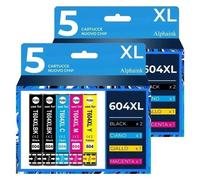 alphaink 10 Cartucce Compatibili con Epson 604 XL 604XL per Expression Home XP-2200 XP-2205 XP-3200 XP-3205 XP-4200 XP-4205 WORKFORCE 2910DWF 2930DWF 2935DWF 2950DWF (4Nero 2Ciano 2Giallo 2Magenta)