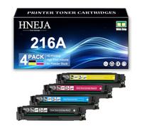 Cartucce Toner 216A BK/C/M/Y per HP M155A M155DW M155NW M182N M182NW M183RW M183FDW Stampante, Cartuccia Toner Ad Alta Capacità W2410A W2411A W2413A W2412A Ricambio,4 Colors-1 Pack