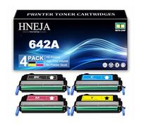 Cartucce Toner 642A per HP CP4005 CP4005n CP4005dn Stampante, CB400A CB401A CB403A CB402A Sostituzione Cartuccia Toner,4 Colors-1 Pack