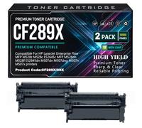 Cartucce toner 89X CF289X con chip per HP M528dn M528f E52645dn M507dn M507dng M507n M507x M528z M528c E52645c, 10000 pagine.,CF289X-2PC