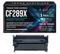 Cartucce toner 89X CF289X con chip per HP M528dn M528f E52645dn M507dn M507dng M507n M507x M528z M528c E52645c, 10000 pagine.,CF289X-1PC