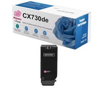Cartucce Toner Ad Alta Resa 71C2HK0 71C2HC0 71C2HM0 71C2HY0 Ricambio Per CX730de Compatibili Con Le Stampanti Lexmark CS730de CS735de CX730de CX735adse CX737adzse,Magenta-1 Set