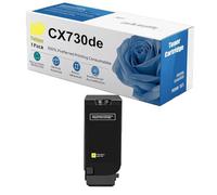 Cartucce Toner Ad Alta Resa 71C2HK0 71C2HC0 71C2HM0 71C2HY0 Ricambio Per CX730de Compatibili Con Le Stampanti Lexmark CS730de CS735de CX730de CX735adse CX737adzse,Yellow-1 Set
