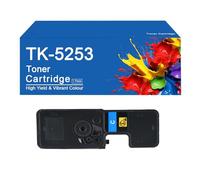 Cartucce toner ad alta resa TK-5253 4 colori compatibili TK-5253 TK5253 sostitutive per stampanti Kyocera EcosYs M5521cdn M5521cdw M5021cdn, stampa nitida,TK5253-C