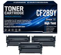 Cartucce toner CF289Y 89Y con chip per HP MFP M528z M528c E52645c M528dn M528f E52645dn M507dn M507dng M507n M507x Stampanti Elevata capacità di stampa 20000 pagine,CF289Y-3PC