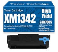 Cartucce toner compatibili 24B7005, ad alta capacità e ad alta resa per Lexmark M1342 XM1342 XM3142 Stampanti senza chip, 18.000 pagine,24B7005-1PC