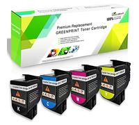 Cartucce Toner Compatibili a 4 Colori CS317 CX317 CS417 CX417 CS517 CX517 Capacità Standard 3000 Pagine BK, 2300 Pagine CMY per Stampante Lexmark CS317dn CX317dn CS417dn CX417de CS517de CX517de