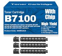 Cartucce toner compatibili B7100/006R01818 con chip ad alta capacità e ad alta resa adatte per Xerox Versalink B7100 B7125 B7125S B7125T B7130 B7130T B7130S B7135 B7135S B7135T,B7100-3PC