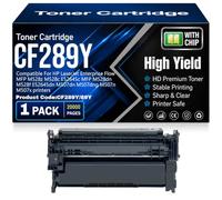 Cartucce toner compatibili CF289Y 89Y chip ad alta capacità per HP MFP M528z M528c 52645c MFP M528dn M528f 52645dn M507dn M507dng M507n M507x Stampanti,CF289Y-1PC
