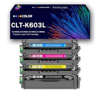 Cartucce toner compatibili CLT-K603L CLT-C603L CLT-Y603L CLT-M603L per stampanti Samsung ProXpress C4010ND C4060FX C4062FX, con chip, stampa nitida,4Color-1Pack