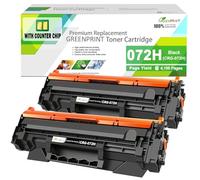 Cartucce toner compatibili con chip 072H CRG-072H CRG072H, 2 nere, per MF280, MF284, MF284dw, MF286, MF286dw, MF287, MF287dw, MF288, MF288dw, MF289, MF289dw, LBP170, LBP170 LBP. 171 litri. BP171dw