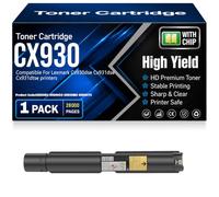 Cartucce toner compatibili CX930 (85D0HK0 85D0HCO 85D0HMO 85D0HY0) con chip, ad alta capacità e resa per Lexmark Cx930dse Cx931dse Cx931dtse