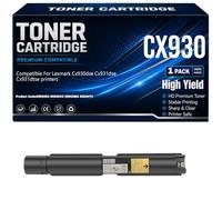 Cartucce toner compatibili CX930 85D0HK0 85D0HCO 85D0HMO 85D0HY0 per Lexmark CX930DSE CX931DSE CX931DTSE Stampanti con chip Alta capacità di stampa