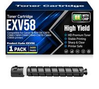 Cartucce toner compatibili EXV58 con chip, ad alta capacità e resa per Canon iR-ADV DX C5870 C5860 C5850 C5840 C5840i C5870i C5860i C5850i