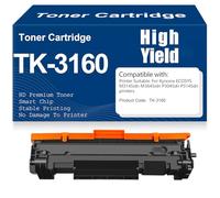 Cartucce toner compatibili M3145idn M3645idn TK-3160 nero con chip per Kyocera ECOSYS P3045dn P3145dn M3145idn M3645idn Stampanti Alta capacità,TK 3160-1PC