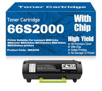 Cartucce toner compatibili nere ad alta capacità 66S2000 per Lexmark MS531dw MS631dw MS632dwe MX532adwe MX632adwe Stampanti con chip,66S2000-1PC