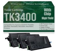 Cartucce toner compatibili PA4500x MA4500x ad alta capacità per Kyocera ECOSYS PA4500x MA4500x MA4500ix MA4500fx MA4500ifx Stampanti,TK3400-3PC