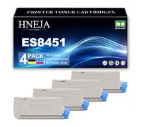 Cartucce Toner Compatibili per Oki ES8451dn ES8451cdtn ES8451cdxn ES8461dn ES8461cdtn ES8461cdxn Stampanti, 44059260 44059259 44059258 44059257 Ricambio Cartuccia Toner,4 Colors-1 Pack