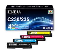 Cartucce Toner Compatibili per Xerox C230 C235 Stampante 006R04383 006R04384 006R04385 006R04386 Cartucce Toner Sostitutive (4 Confezioni, BK/C/M/Y) Ad Alta Resa, Senza Chip,4 Colors-1Pack