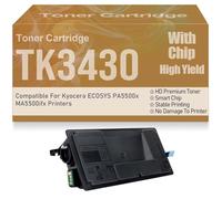 Cartucce toner compatibili TK3430, nero, ad alta capacità, ad alta resa per Kyocera ECOSYS PA5500x MA5500ifx Stampanti 25.000 pagine,TK3430-1PC