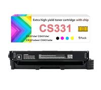 Cartucce Toner CS331 Compatibili per Stampanti Multifunzione per Lexmark CS331 CS431 CX331 CX431 CS331dw CX331adwe CS431dw CX431adw, 1500 Pagine (Con Chip),Black-1 set