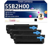 Cartucce Toner di Ricambio 55B2H00 per Lexmark MS331 dn MS431 dn MX331 adn MX431 adn Stampanti, Alta Capacità 15000 Pagine,3*Black