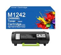 Cartucce toner M1242 ad alta capacità, ricambio per toner Lexmark 24B6888 per stampante Lexmark M1242 XM1242, facili da installare e utilizzare.,M1242-1Set